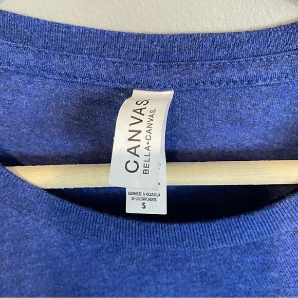 Bella Canvas Blue Wife Mom Boss Casual Round Neck Short Sleeve Womens Size S - Picture 3 of 6
